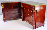 Antique Pair of Mahogany Chests of Drawers