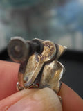 Antique Sterling Silver Screw Back Earrings