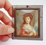 Antique Ivory Miniature Ladies Portrait
