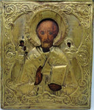 Antique Russian St. Nicholas Icon