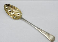 Antique English Georgian Rare William Bateman C.1817 Berry Spoon