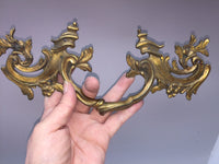 Antique Early French Ormolu Bronze Drawer Cabinet Hardware Pull Handle