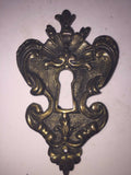 Antique Bronze Cabinet Key Plate Cover 2 " W X 3 1/4" L