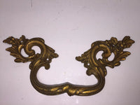 Antique Early French Bronze Ormolu Drawer Cabinet Hardware Pull Handle