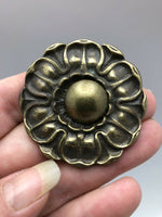 Antique Bronze Rosettes Furniture Ready To Mount With Tack
