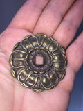 Antique Bronze Rosettes Furniture Ready To Mount With Tack