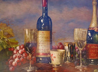 Wine Still Life Oil Painting